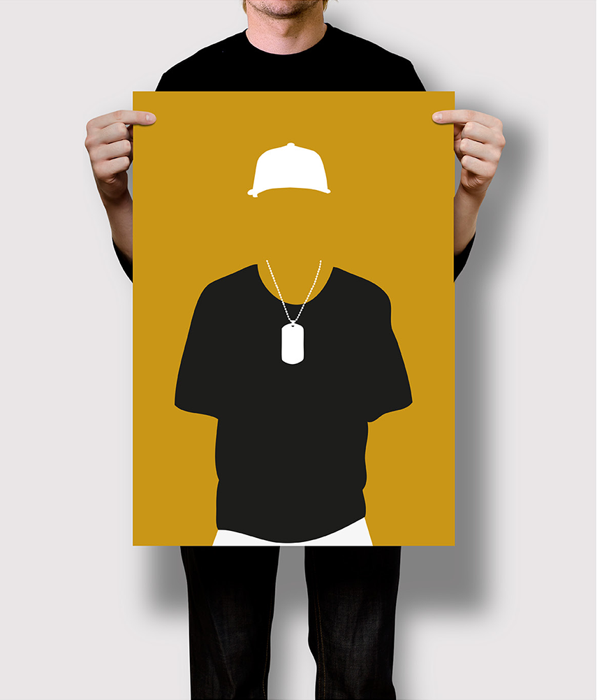 Flat Design Illustration, Plakatserie Kleidungsstile, Freelance Designer