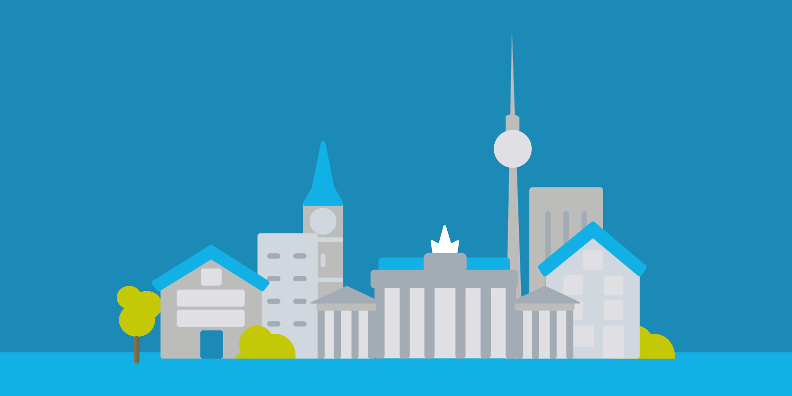 Skyline Berlin Illustration, Animation, Erklärvideo, Motion Design | CC Buchner