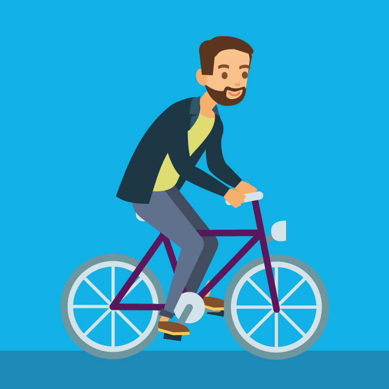 Fahrrad Illustration, Animation, Erklärvideo, Motion Design | CC Buchner