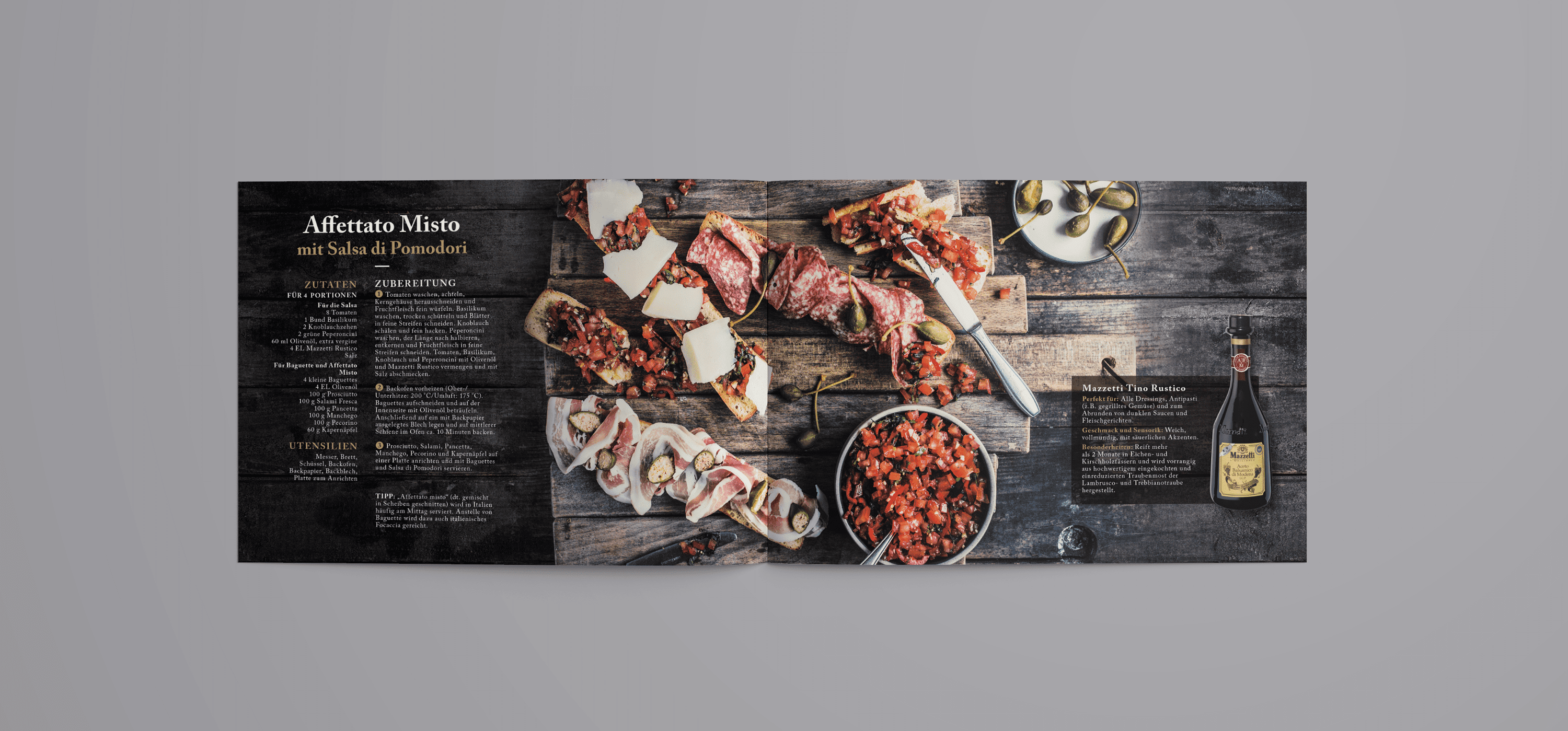 Broschüre Mazzetti Layout Baguette Rezept Layout Rezeptbroschüre Mazzetti Baguette | Grafik Design Freelancer Berlin